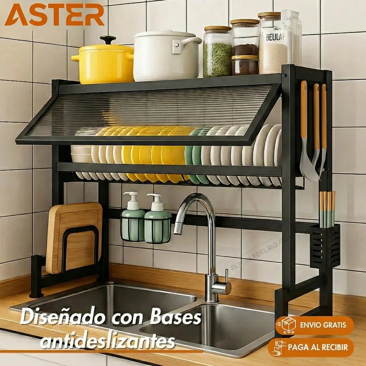 Platera DryRack + SET DE COCINA GRATIS